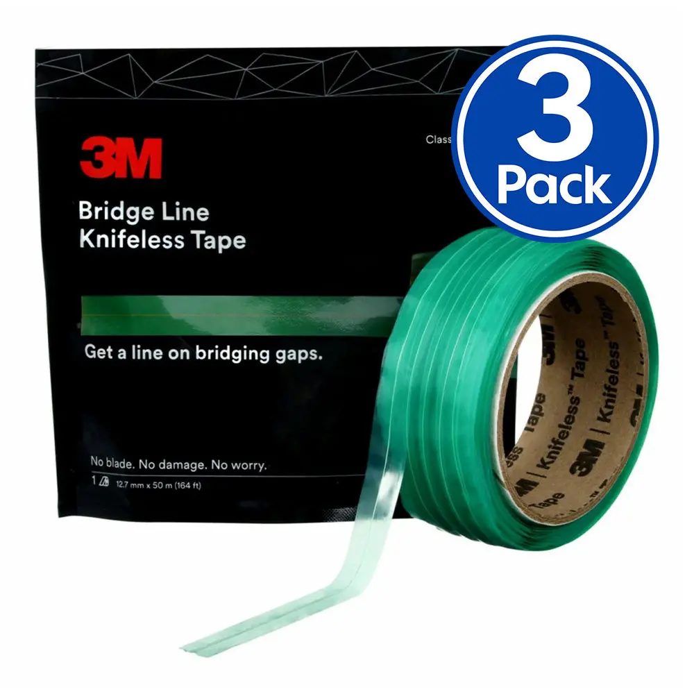 3M Knifeless Tape Bridge Line Kts-Bl1 Green 12.7Mm X 50M X 3 Pack Fine Line 1