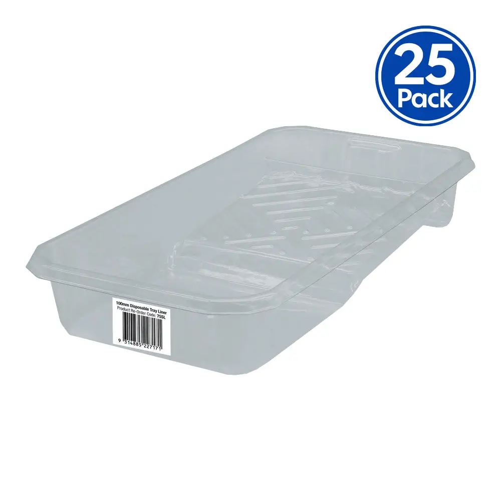 Uni-Pro 100Mm Disposable Tray Liner Paint Roller Refill X25 1