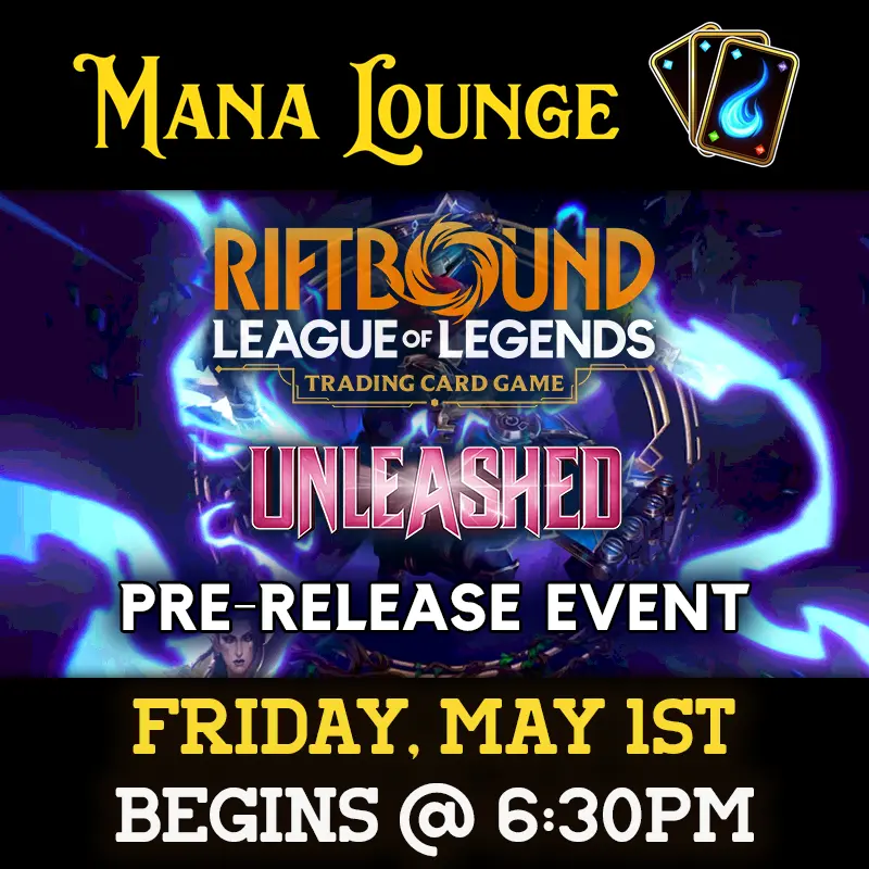 Riftbound: Unleashed Pre-Release Event Ticket - Fri, May 01 2026 1