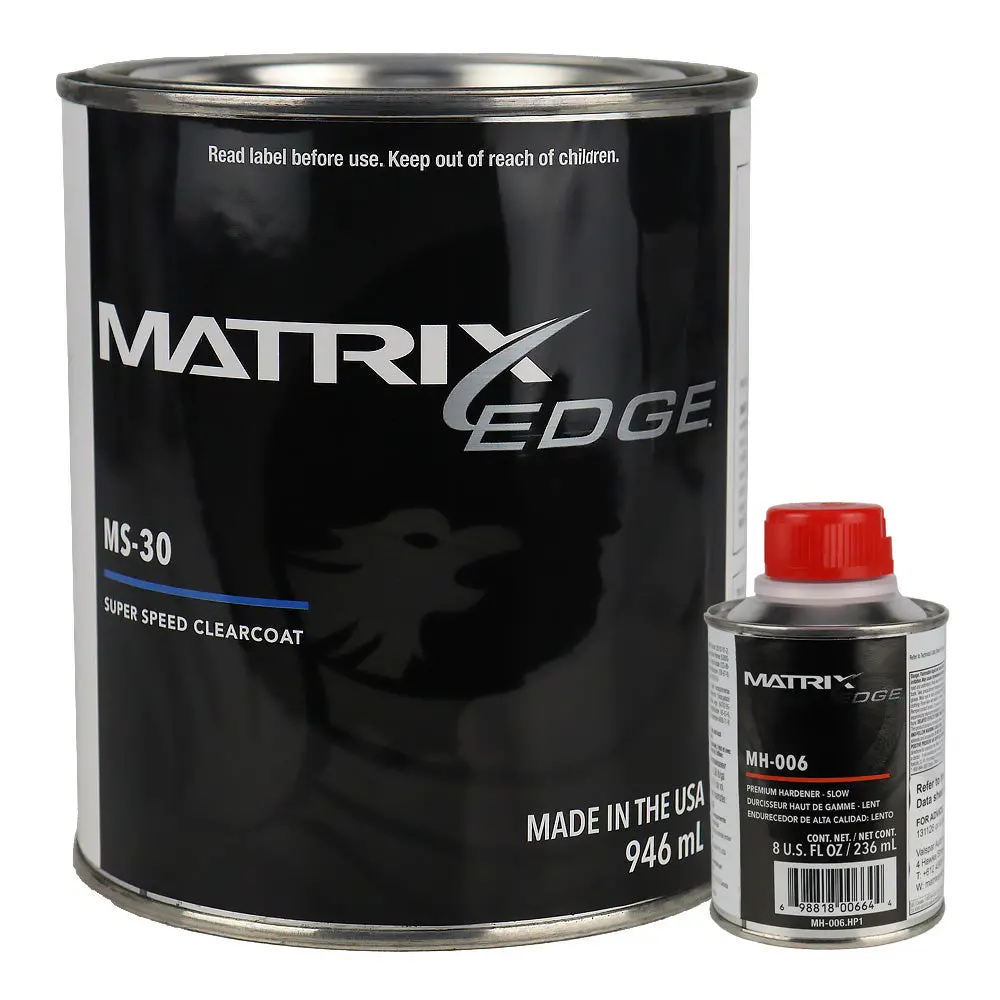 Matrix Edge Ms-30 Ms Super Speed Clear 946Ml + Mh-006 Hardener Slow 236Ml 1