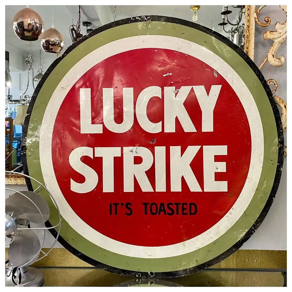 Vintage Lucky Strike Enamel Sign 1