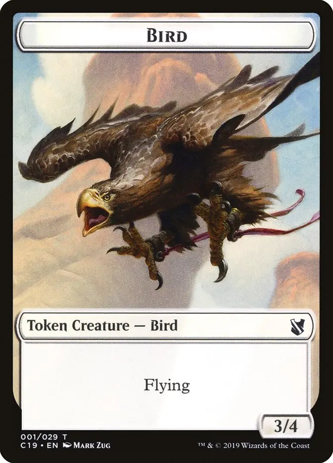 Bird Token (001/029) [Commander 2019 Tokens] 1