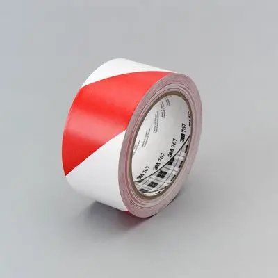 3M 767 Hazard Warning Tape 2" X 36Yds Red/White 1