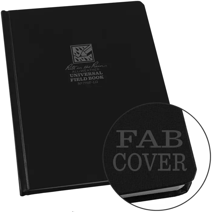Rite-In-The-Rain - #770F-Lg Large Bound Book, Universal Pattern, Black 1