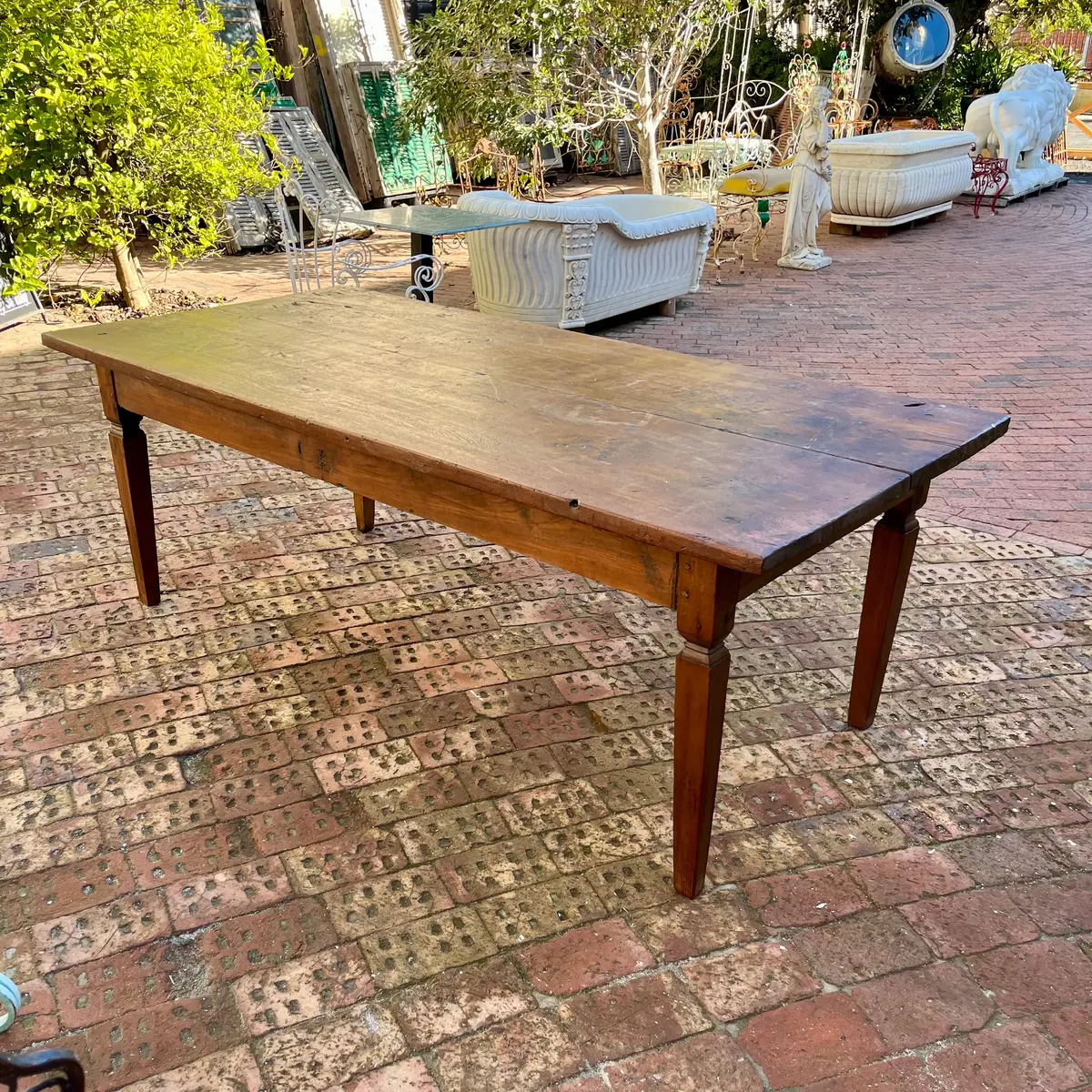 19Th Century French Provincial Oak Dining Table - Sold 1