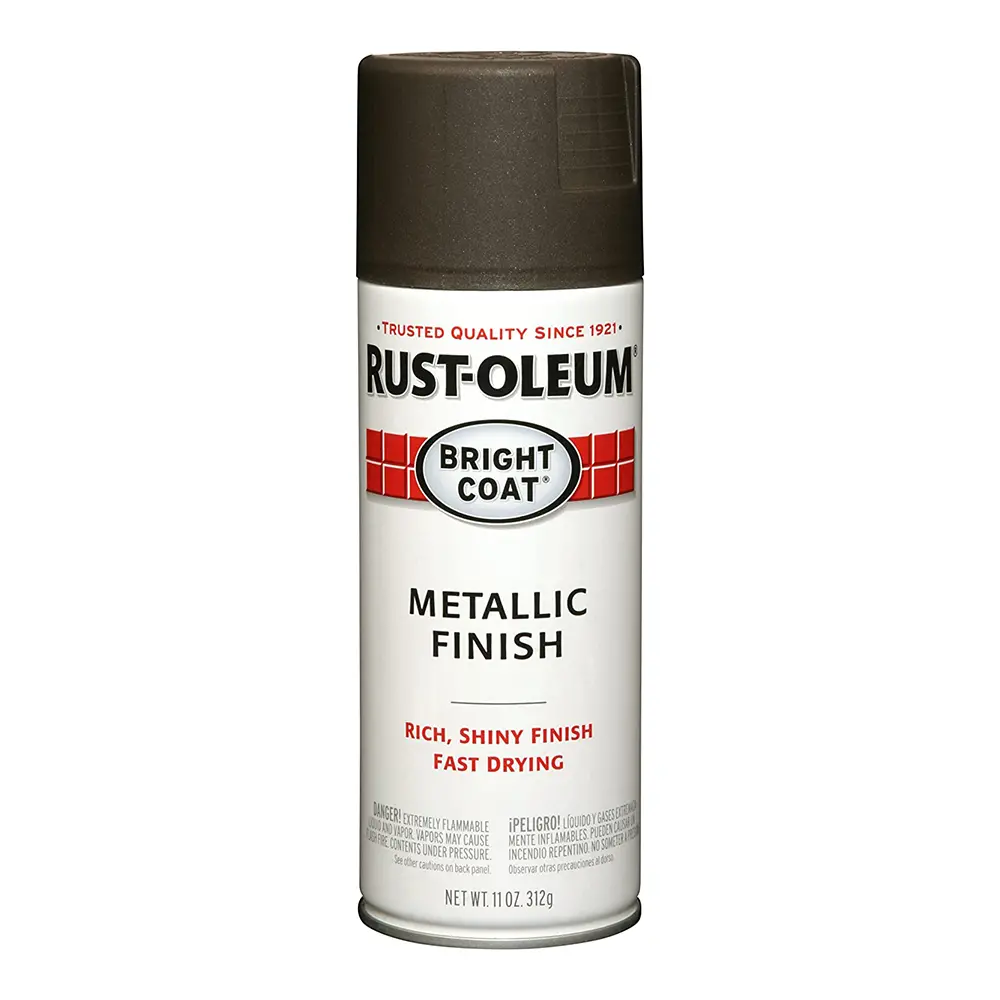 Rust-Oleum Bright Coat Metallic Spray Paint 312G Aerosol Dark Bronze 1