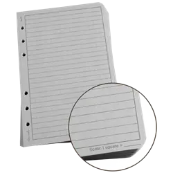 Rite-In-The-Rain - #772 Loose Leaf Sheets, Universal Pattern, Pkg/100, Gray Paper 1