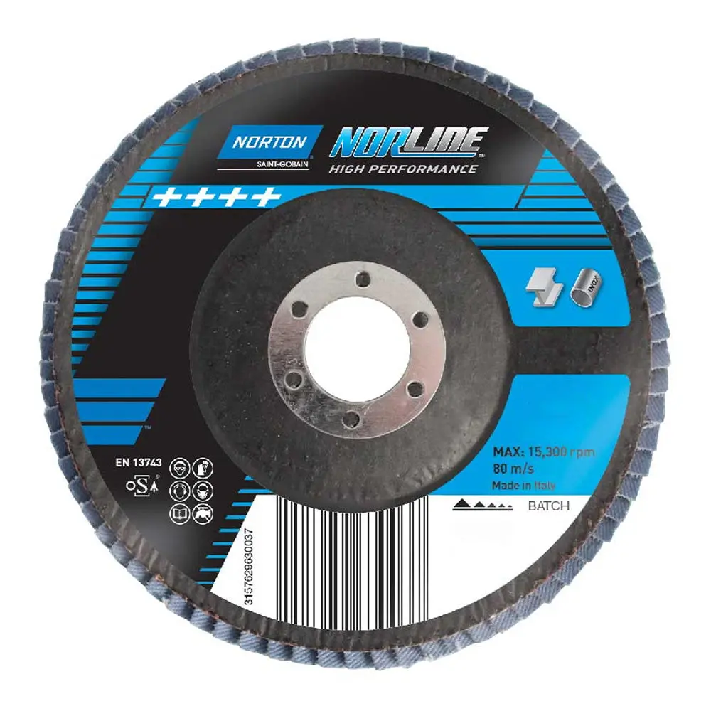 Norton Norline R842 Sanding Flap Disc 125Mm X 22Mm 60 Grit Z60 1