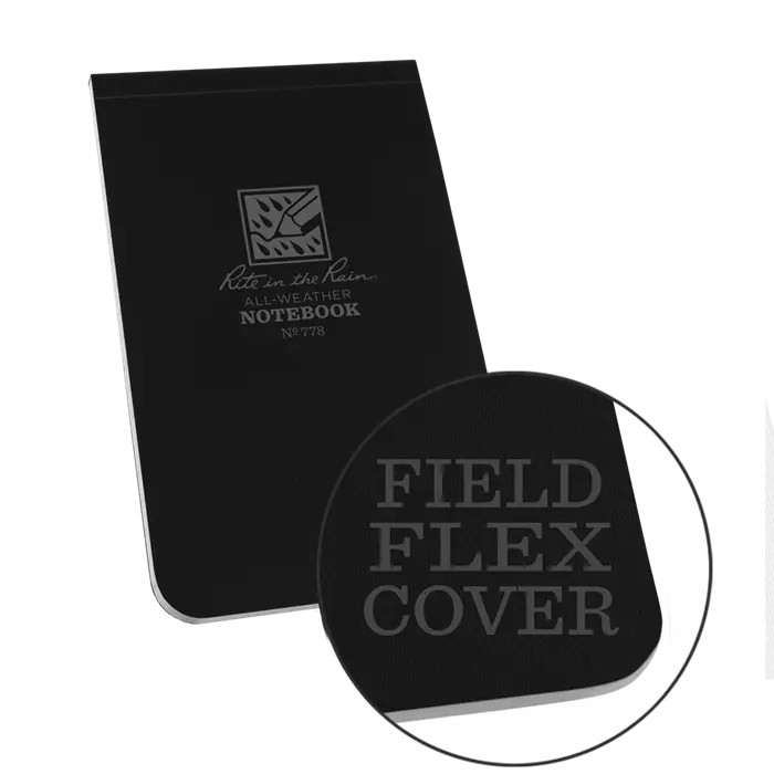 Rite-In-The-Rain - #778 Top Bound Memo Notebook, Universal Pattern, Black 1