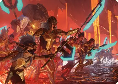 Roar Of Resistance Art Card [Phyrexia: All Will Be One Art Series] 1