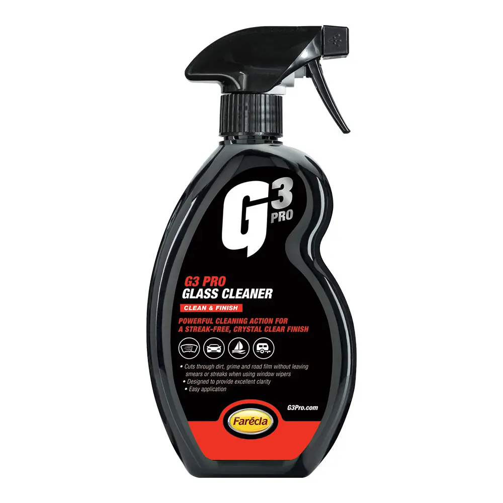 Farecla G3 Pro Glass Cleaner 500Ml Interior Windscreen Spray Car Care 1