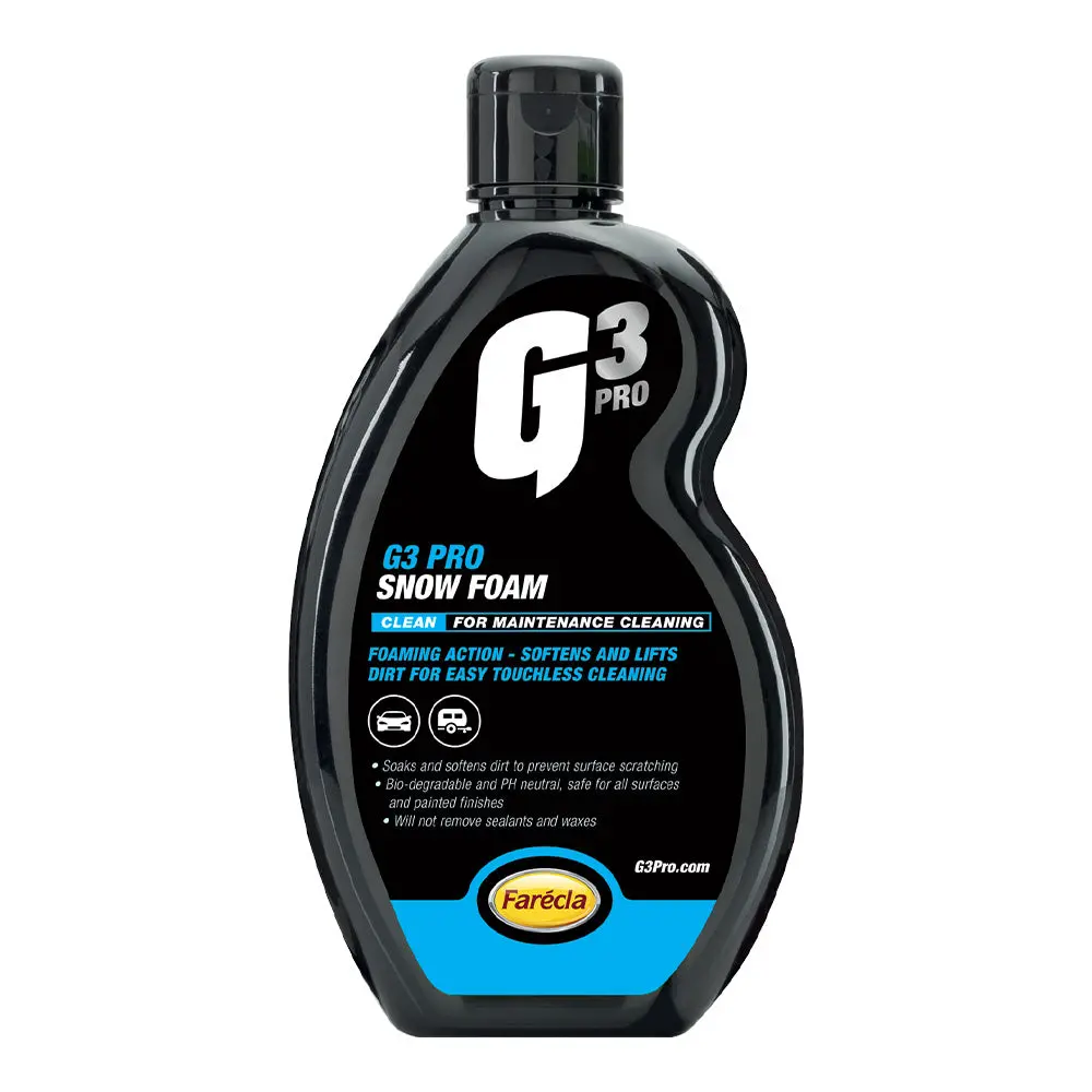 Farecla G3 Pro Snow Foam 500Ml Ph Neutral Foaming Exterior Cleaner 1