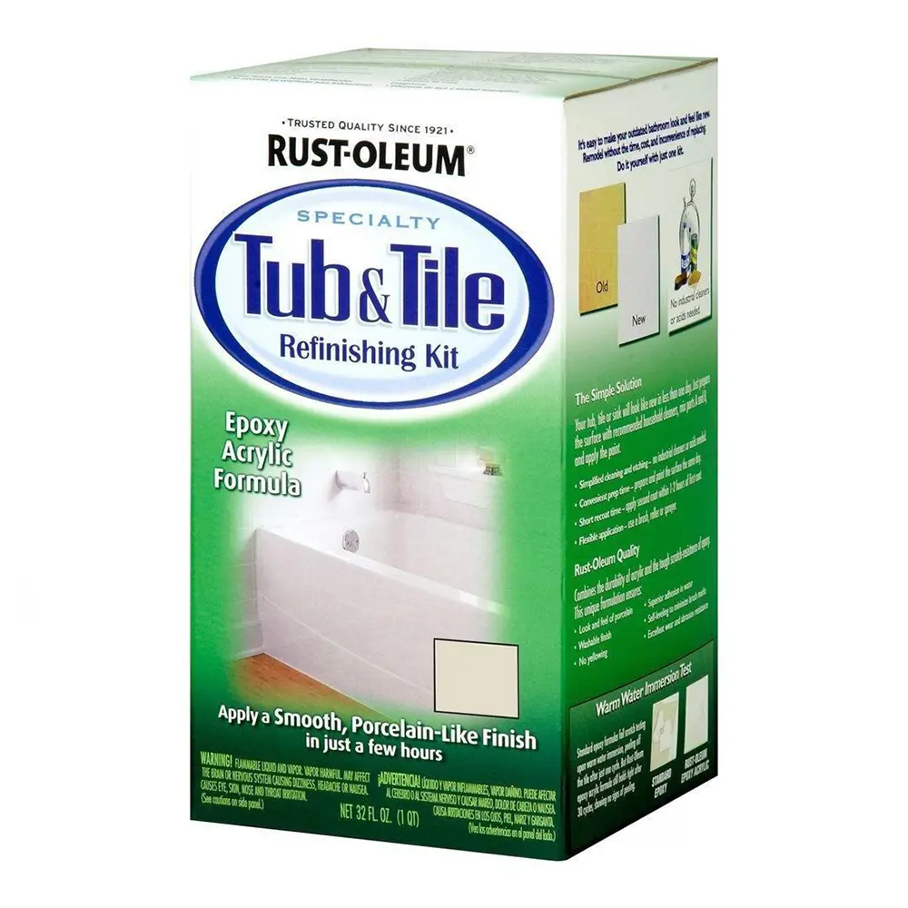 Rust-Oleum Tub And Tile Porcelain & Ceramic Refinishing Kit 946Ml Biscuit 1
