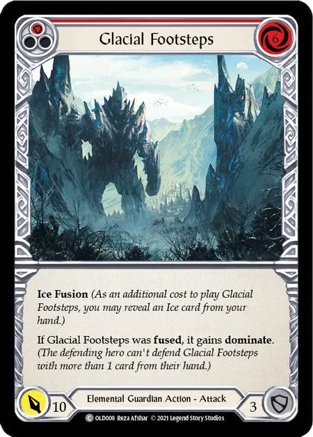 Glacial Footsteps (Red) [Old008] (Tales Of Aria Oldhim Blitz Deck)  1St Edition Normal 1