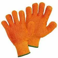 Orange Criss Cross (Honey Comb) Gloves 1