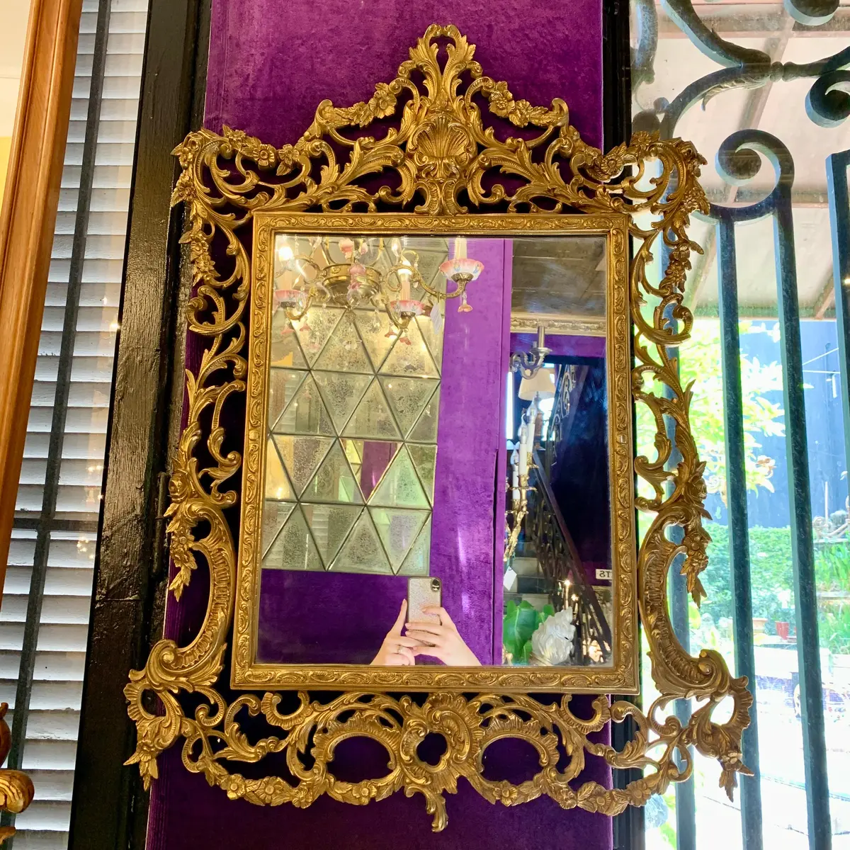 Gorgeous Gold Antique Mirror - Sold 1