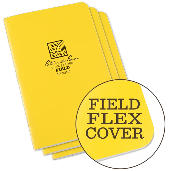 Rite-In-The-Rain - #351Fx Notebook, Field Flex, Field Pattern, Pkg Of 3 1
