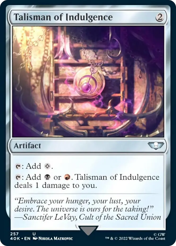 Talisman Of Indulgence (Surge Foil) [Warhammer 40,000] 1