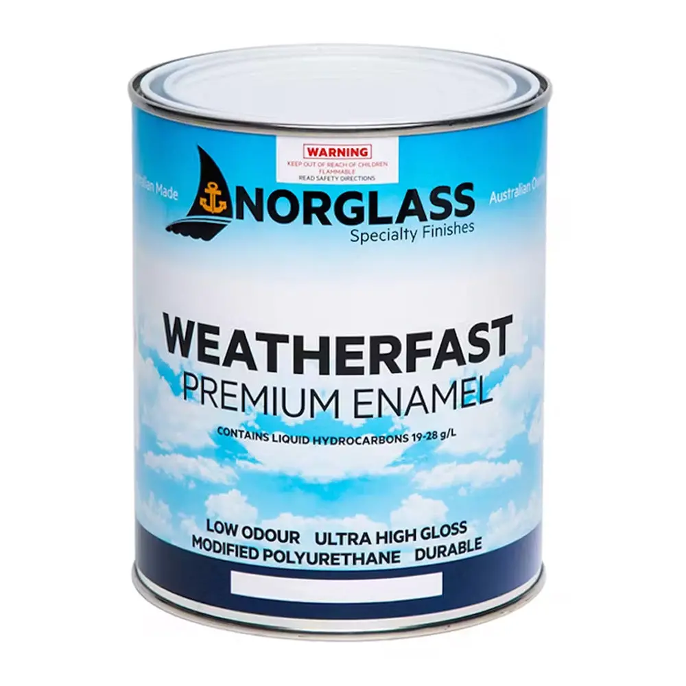 Norglass Weatherfast Marine Premium Enamel 1L White High Gloss 1