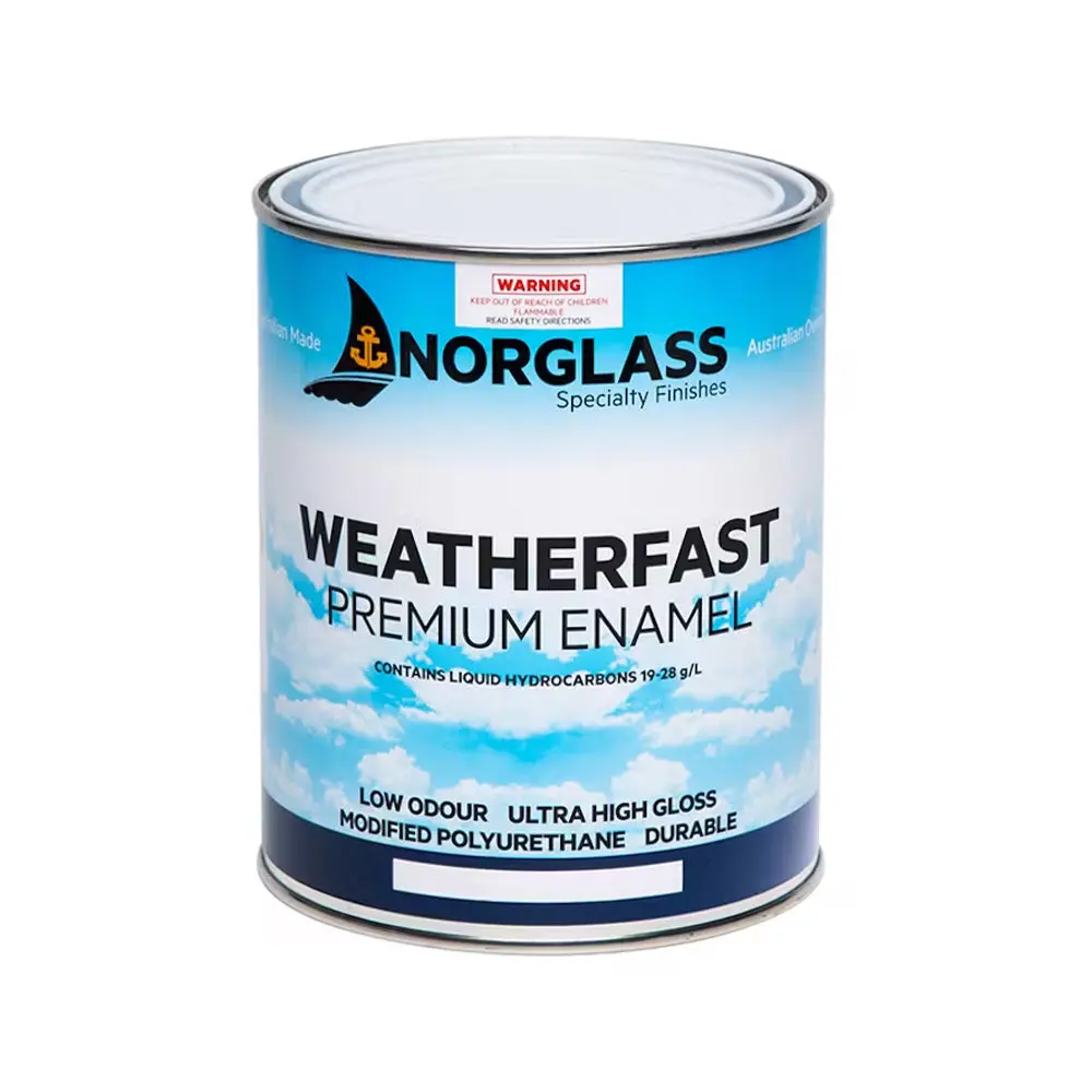 Norglass Weatherfast Marine Premium Enamel 500Ml White High Gloss 1