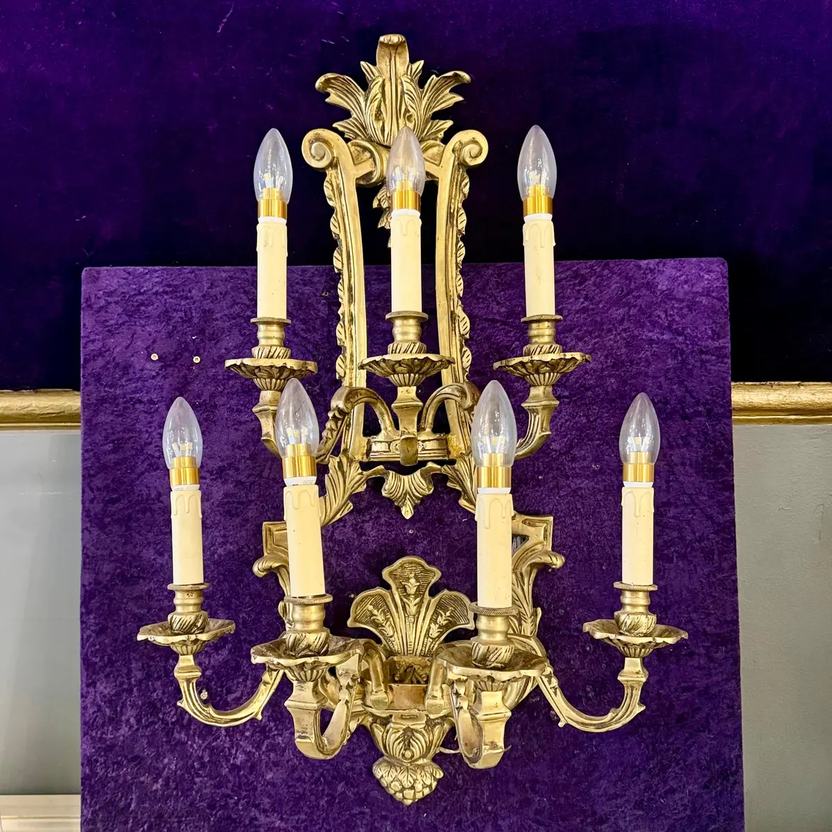 French Empire Style Gilt Sconce 1