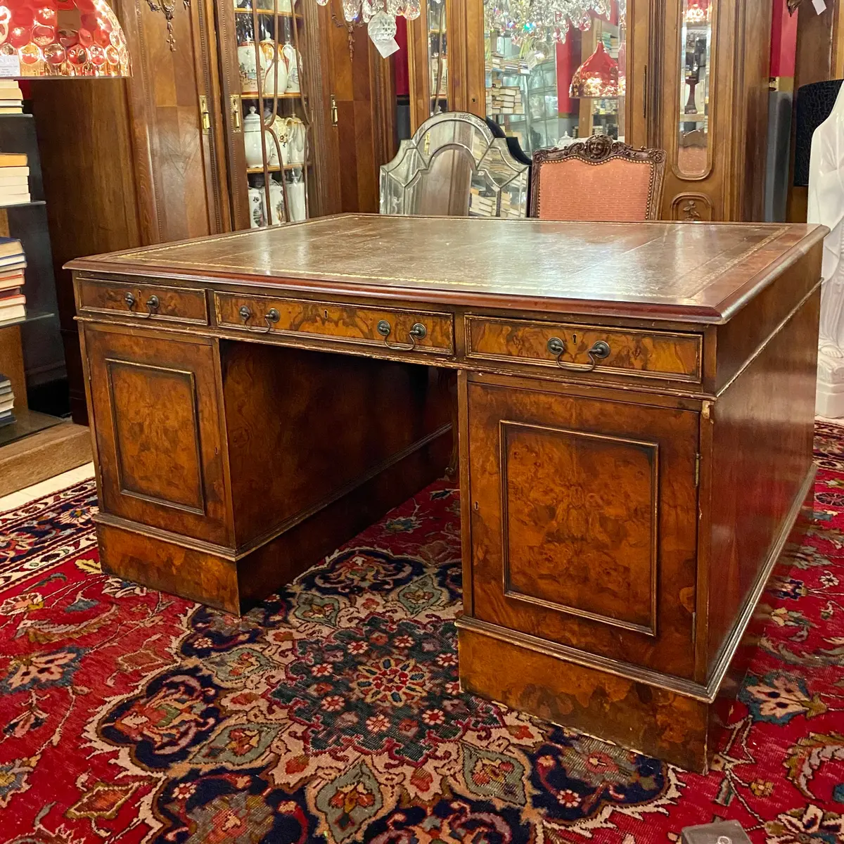 Large Antique Partners Desk - Sold 1