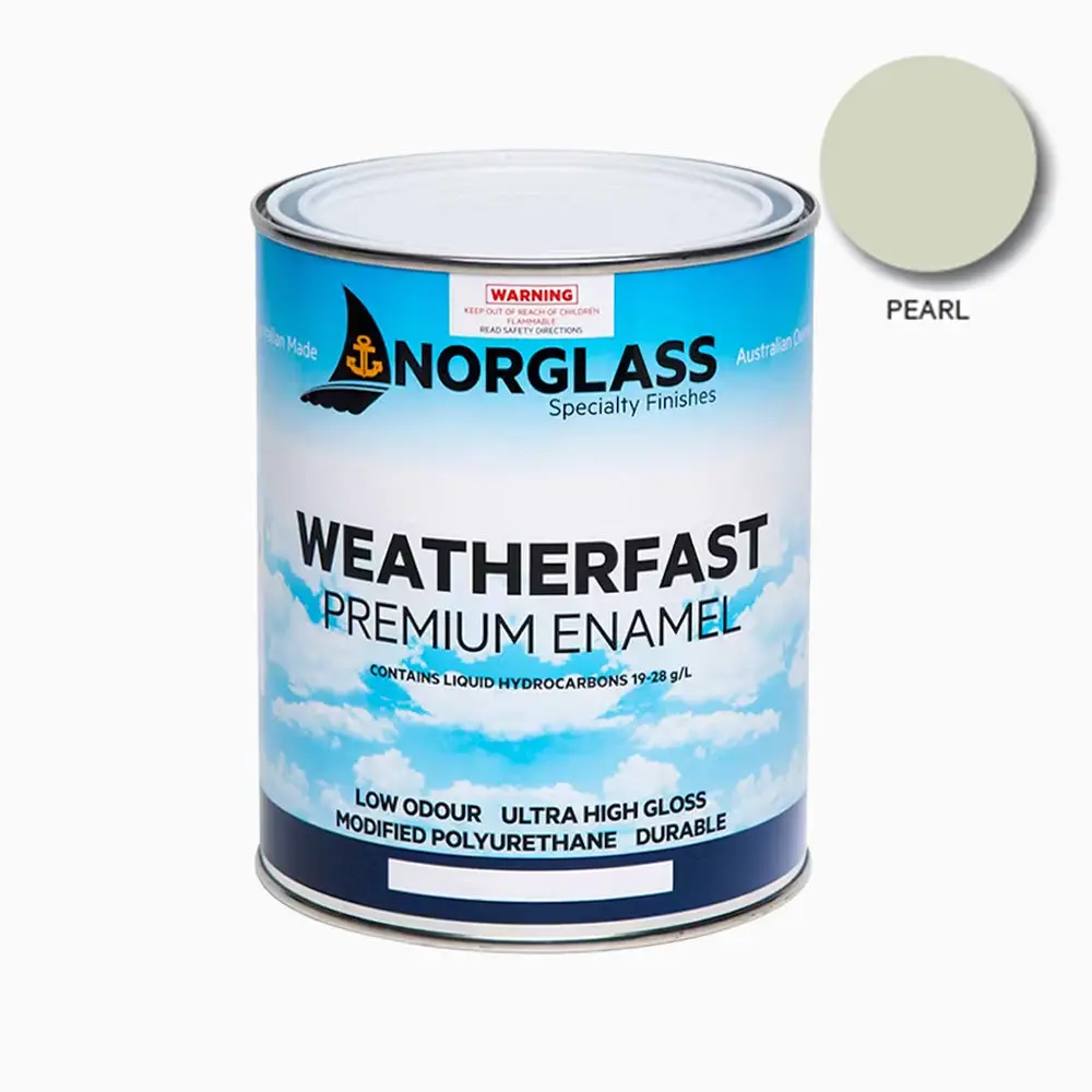 Norglass Weatherfast Marine Premium Enamel 500Ml Pearl High Gloss 1