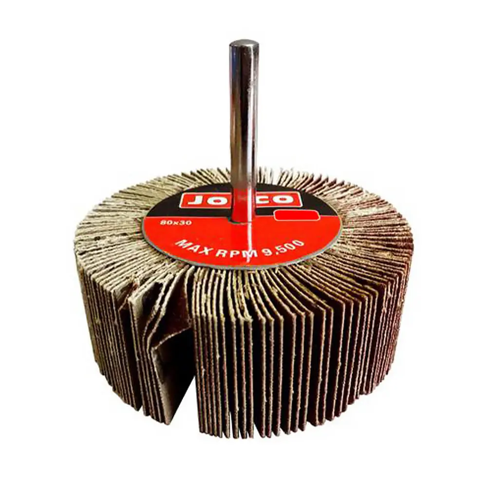 Josco Drill & Die Grinder Mounted Flap Wheel 80Mm X 30Mm 120 Grit 1