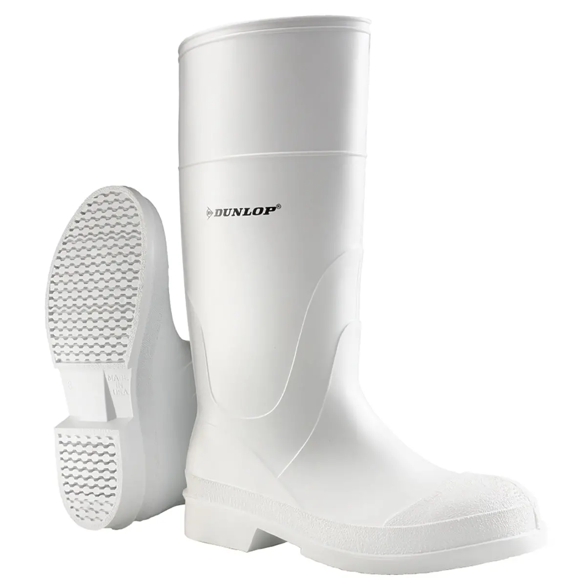 Boots, 16" Pvc, White 1