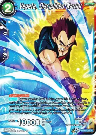 Vegeta, Disciplined Warrior (Bt11-054) [Vermilion Bloodline 2Nd Edition] 1