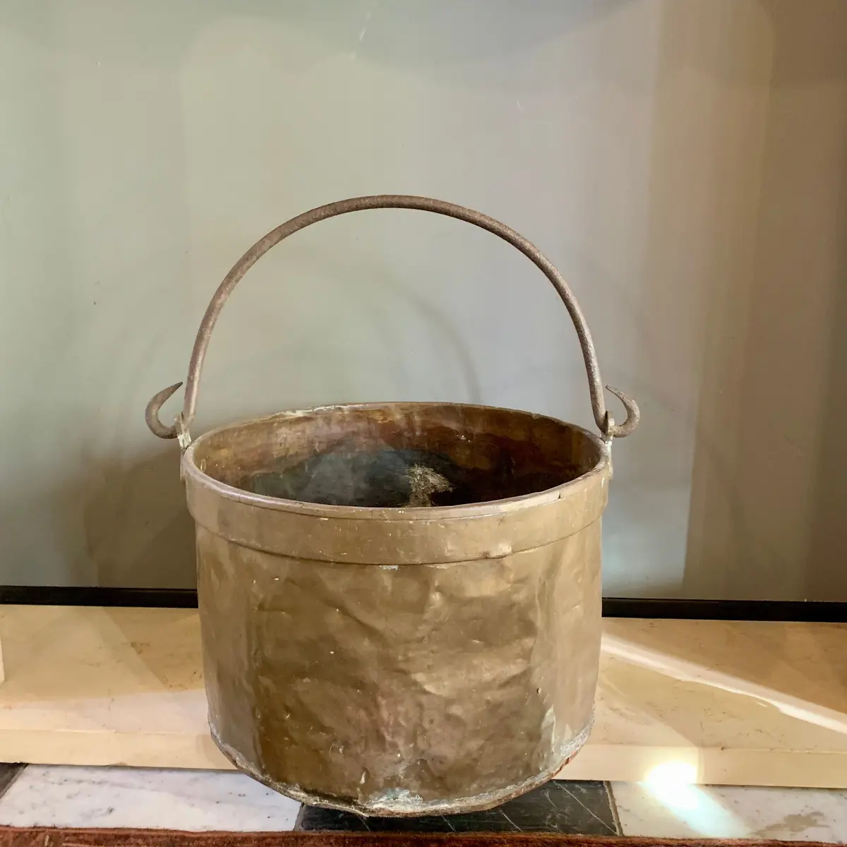 Antique Copper Jam Pot 1