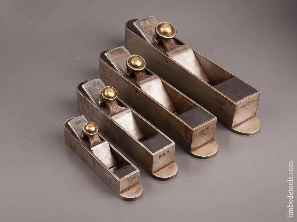 Magnificent! Set Of Four Nyc Miter Planes Signed Brooklyn - 94502Ur 1