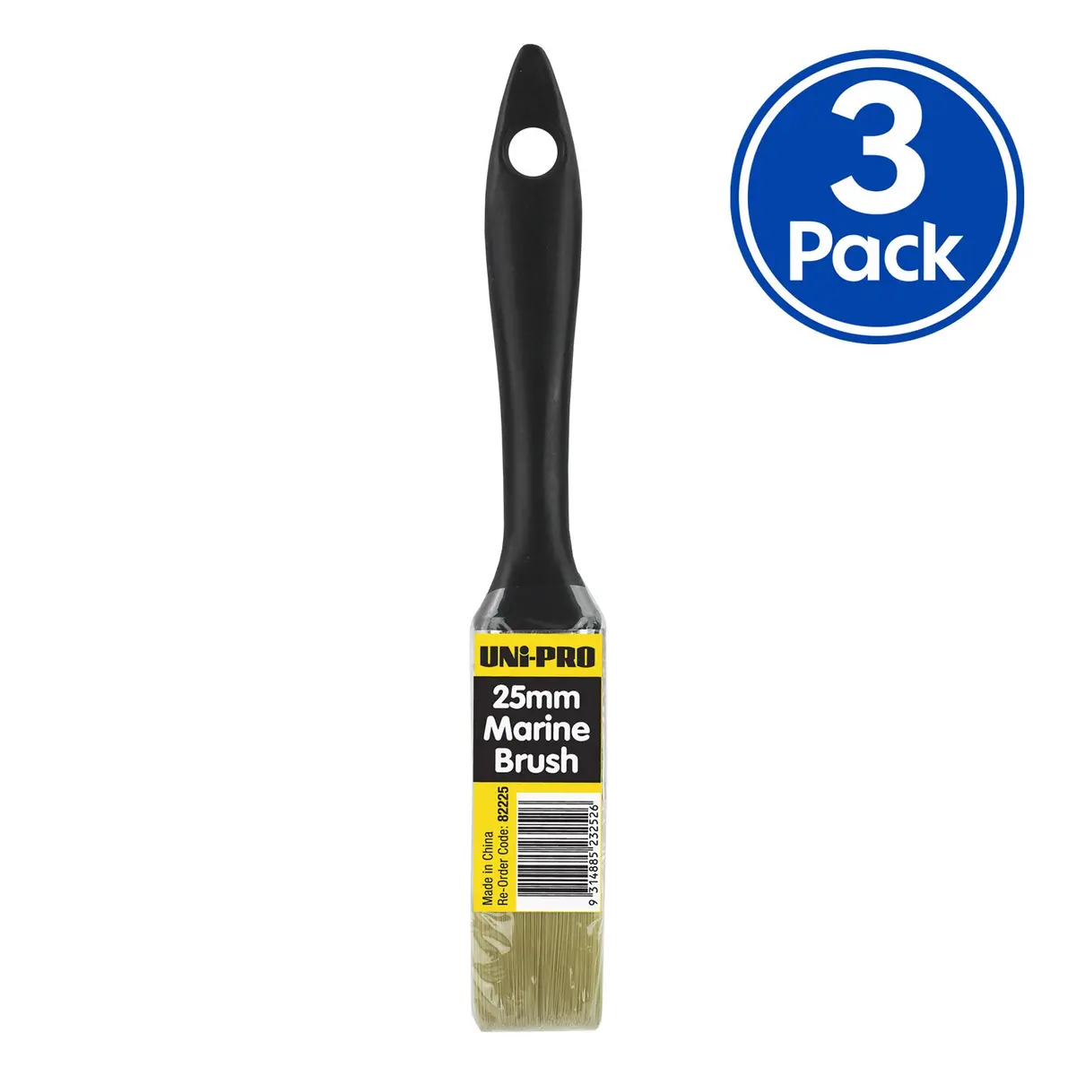 Uni-Pro Marine Brush 25Mm Professional Coatings And Epoxy Application Tool X3 1