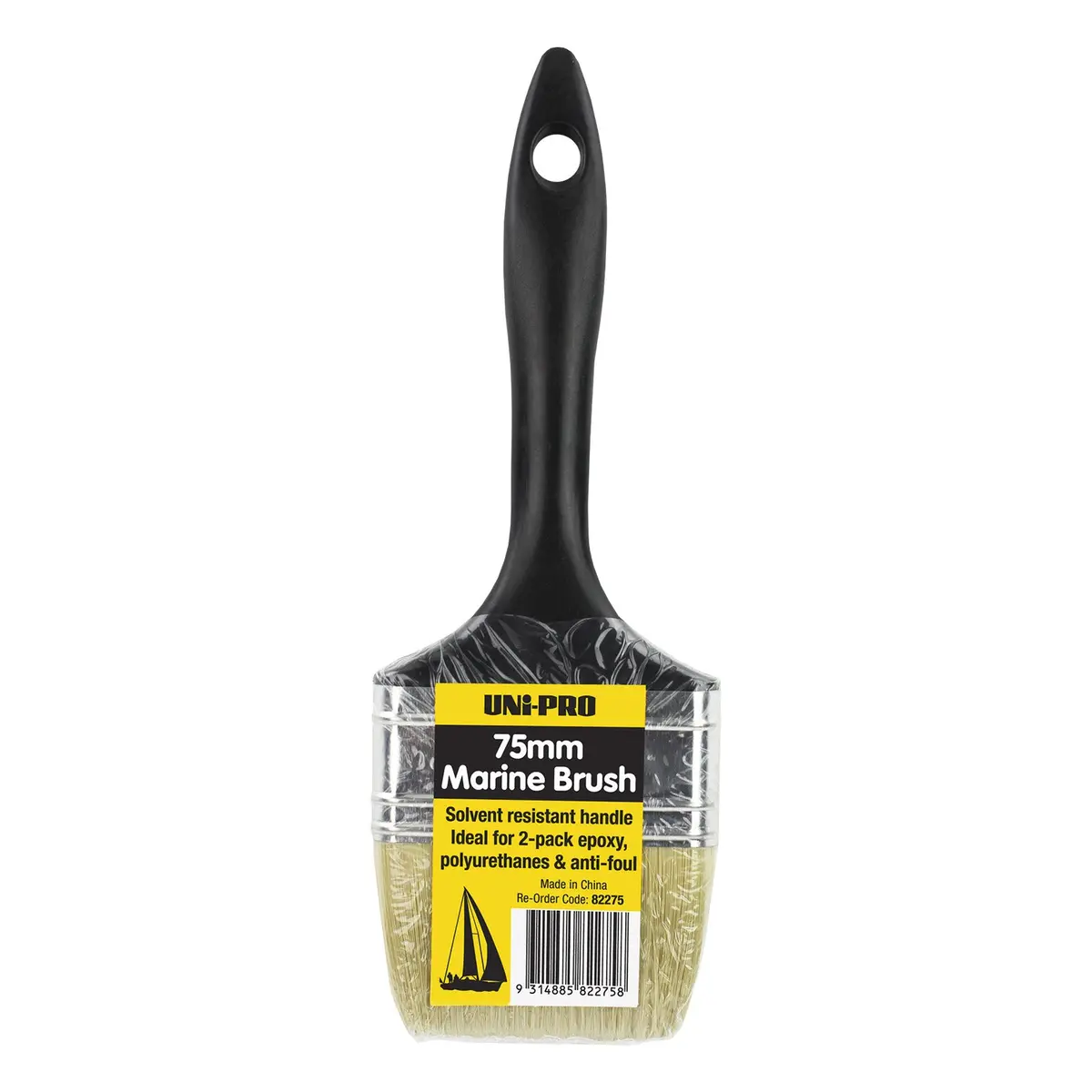 Uni-Pro Marine Brush 75Mm Professional Coatings And Epoxy Application Tool 1