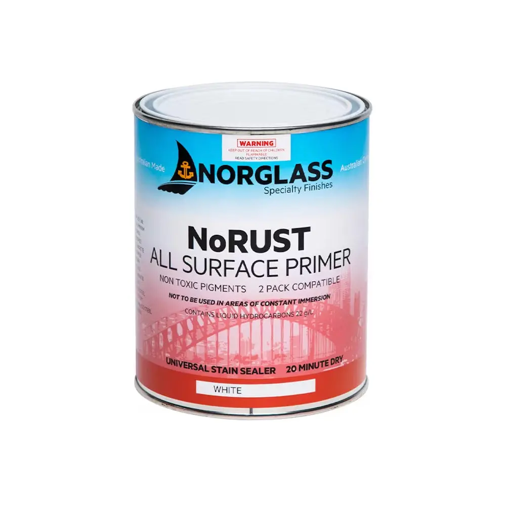Norglass Norust Marine All Surface Primer 1L White Fast Drying 1