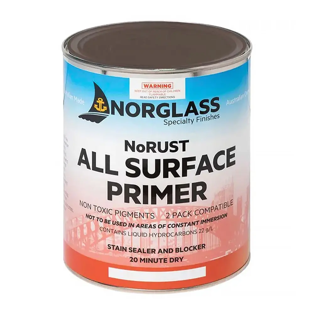Norglass Norust Marine All Surface Primer 1L Black Fast Drying 1