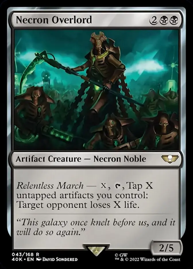 Necron Overlord (Surge Foil) [Warhammer 40,000] 1