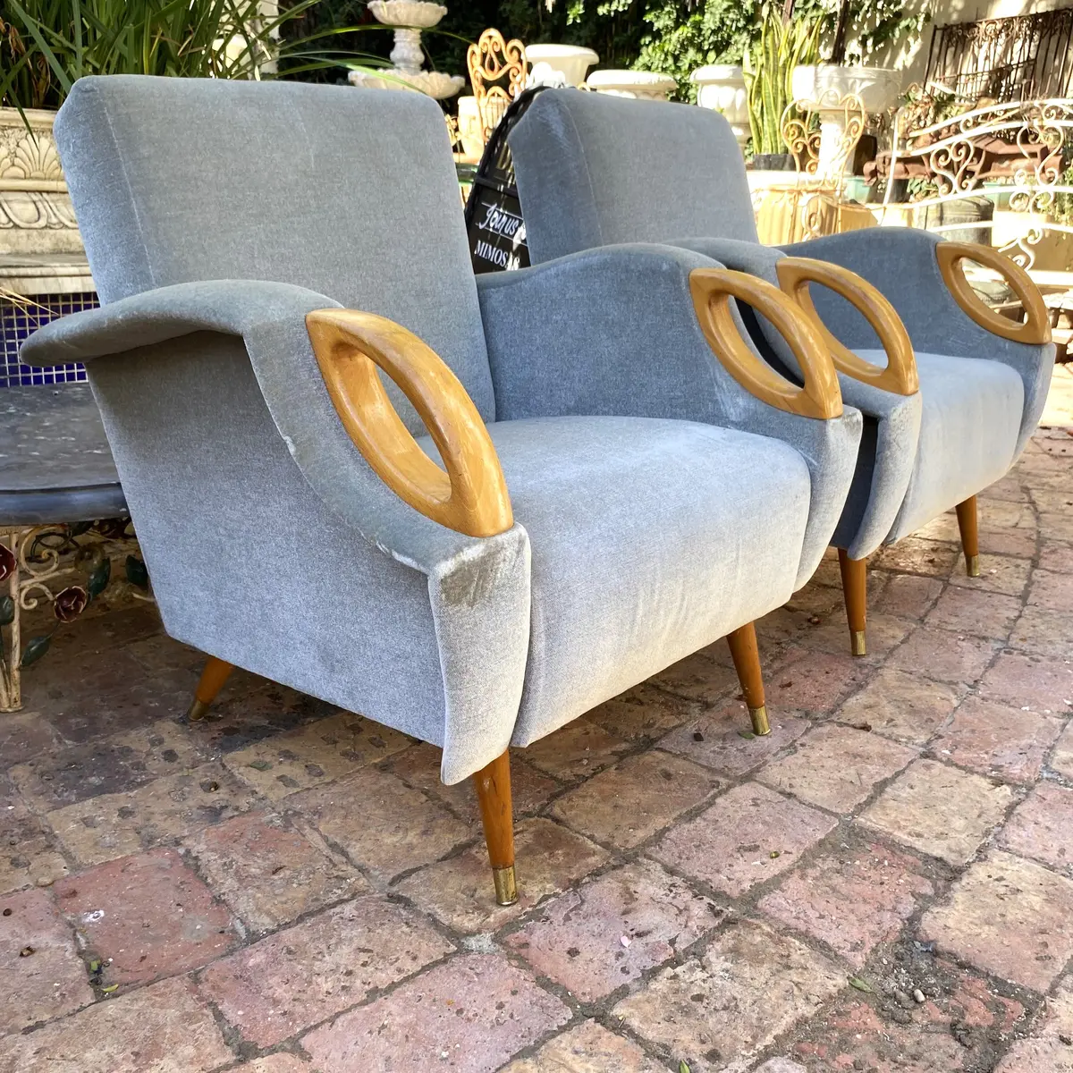 Pair Of Vintage Mid-Century Armchairs - Sold 1