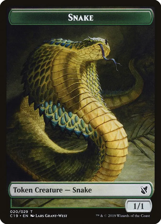 Snake Token [Commander 2019 Tokens] 1