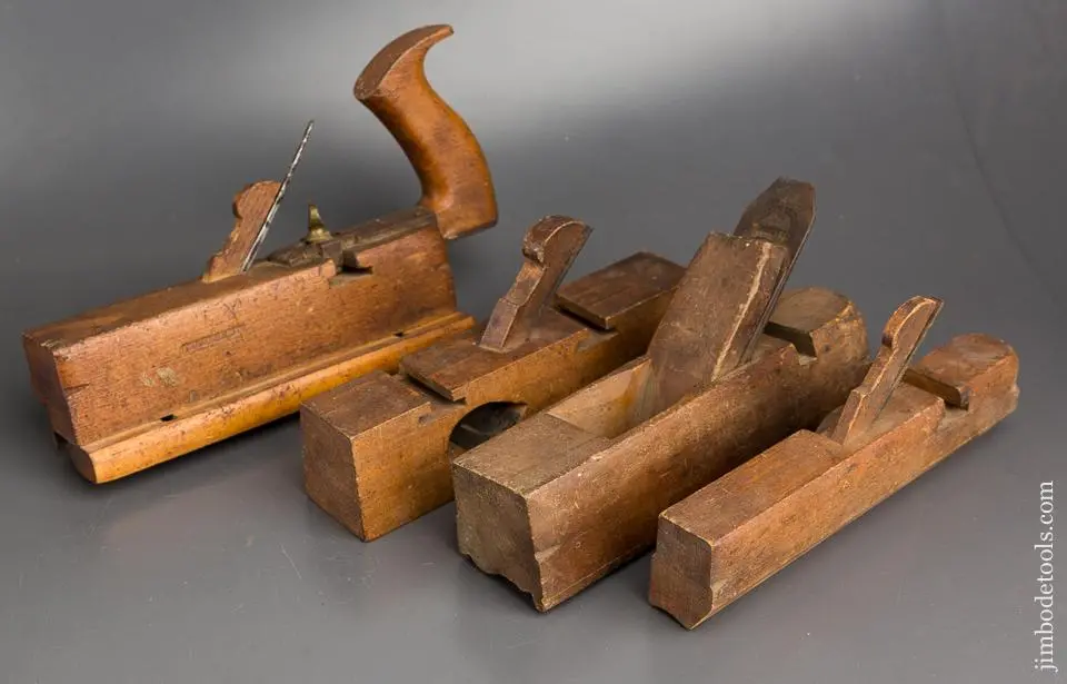 Worrall Patent August 29, 1854 Multiform Moulding Plane Co Plane With Four Bottoms And Handle -- 83836R 1