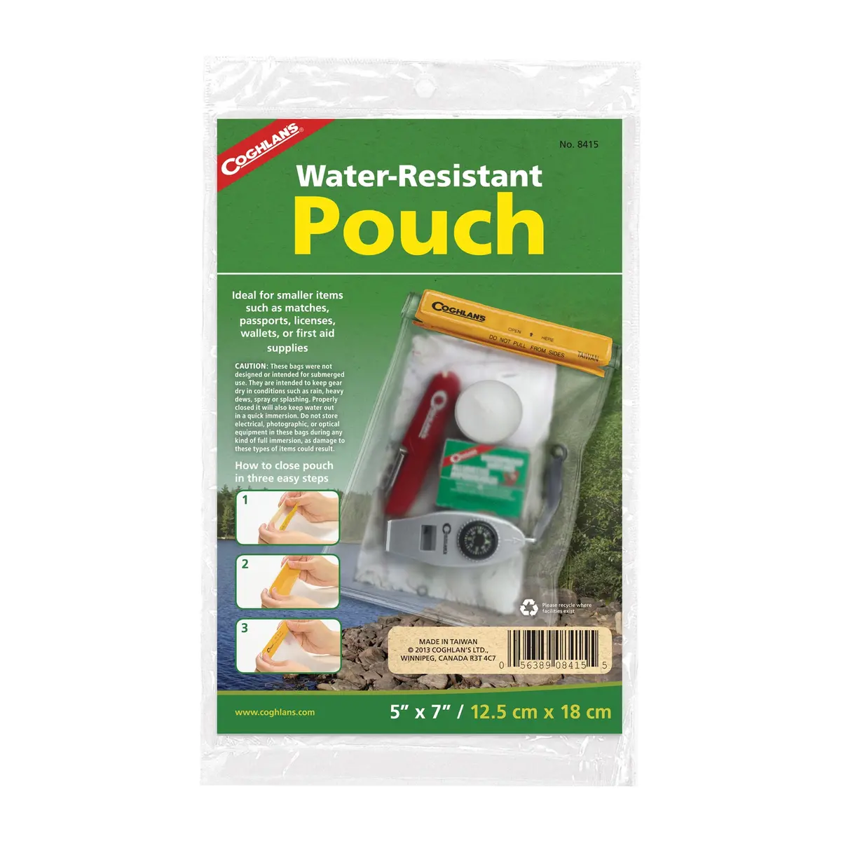 Water Resistant Pouch, Small (5" X 7") 1