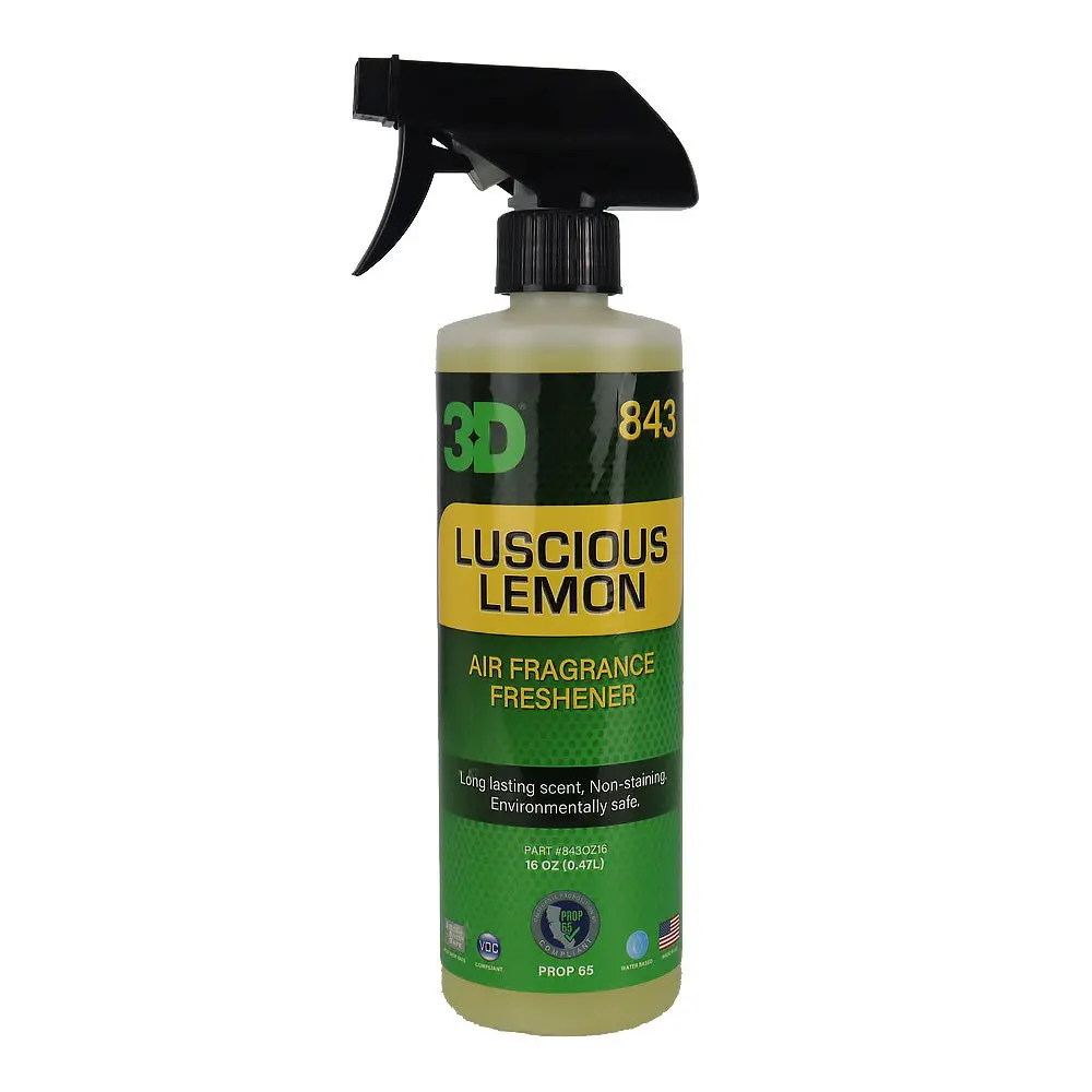 3D Luscious Lemon 843 Premium Air Freshener 470Ml Lemon Scent Car Interior 1