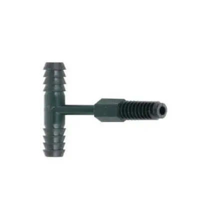 Polyethylene Tubing Adapters, Tee ("T") Npt X Barb X Barb (Various Sizes) 1