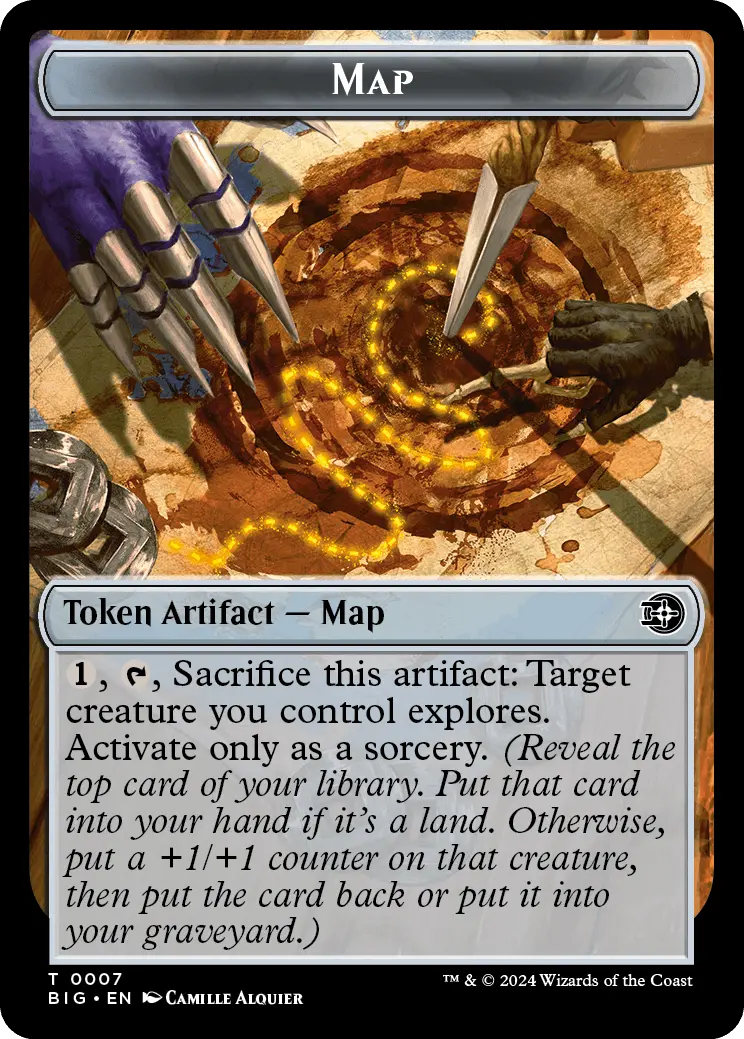 Map // Plot Double-Sided Token [Outlaws Of Thunder Junction Tokens] 1