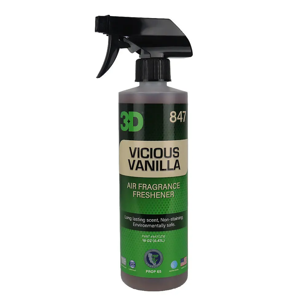 3D Vicious Vanilla 847 Premium Air Freshener 470Ml Vanilla Scent Car Interior 1