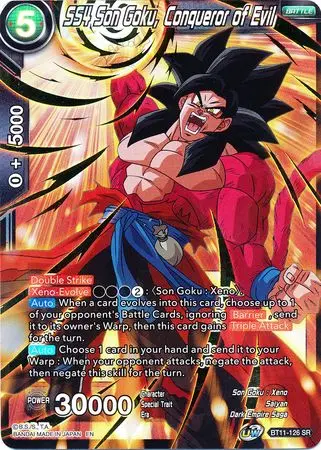 Ss4 Son Goku, Conqueror Of Evil (Bt11-126) [Vermilion Bloodline 2Nd Edition] 1