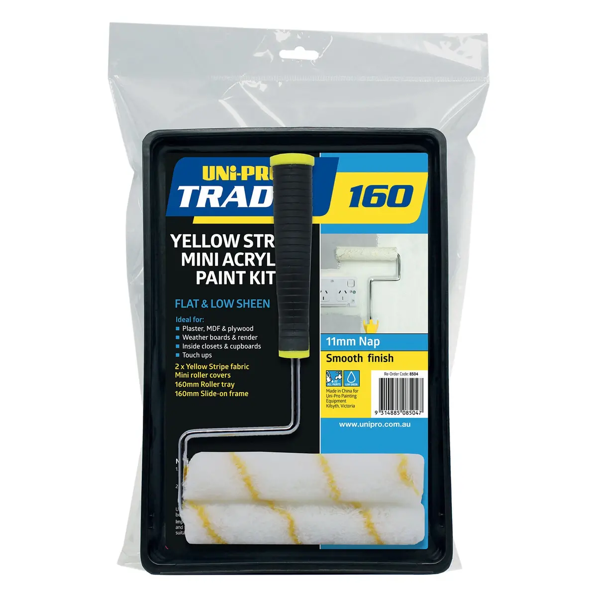 Uni-Pro Trade Mini Acrylic Kit 160Mm Slide-On Frame Low Sheen 11Mm Nap 1