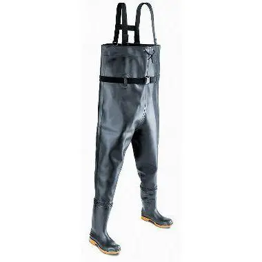 Chest Waders, Heavy-Duty Pvc, Steel Toe 1