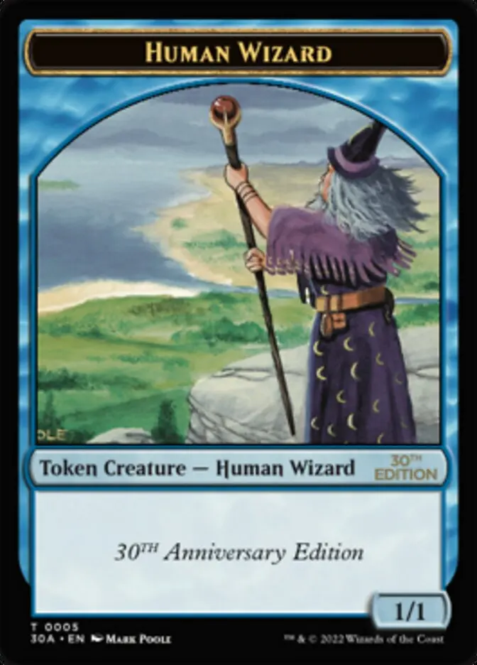 Human Wizard Token [30Th Anniversary Tokens] 1