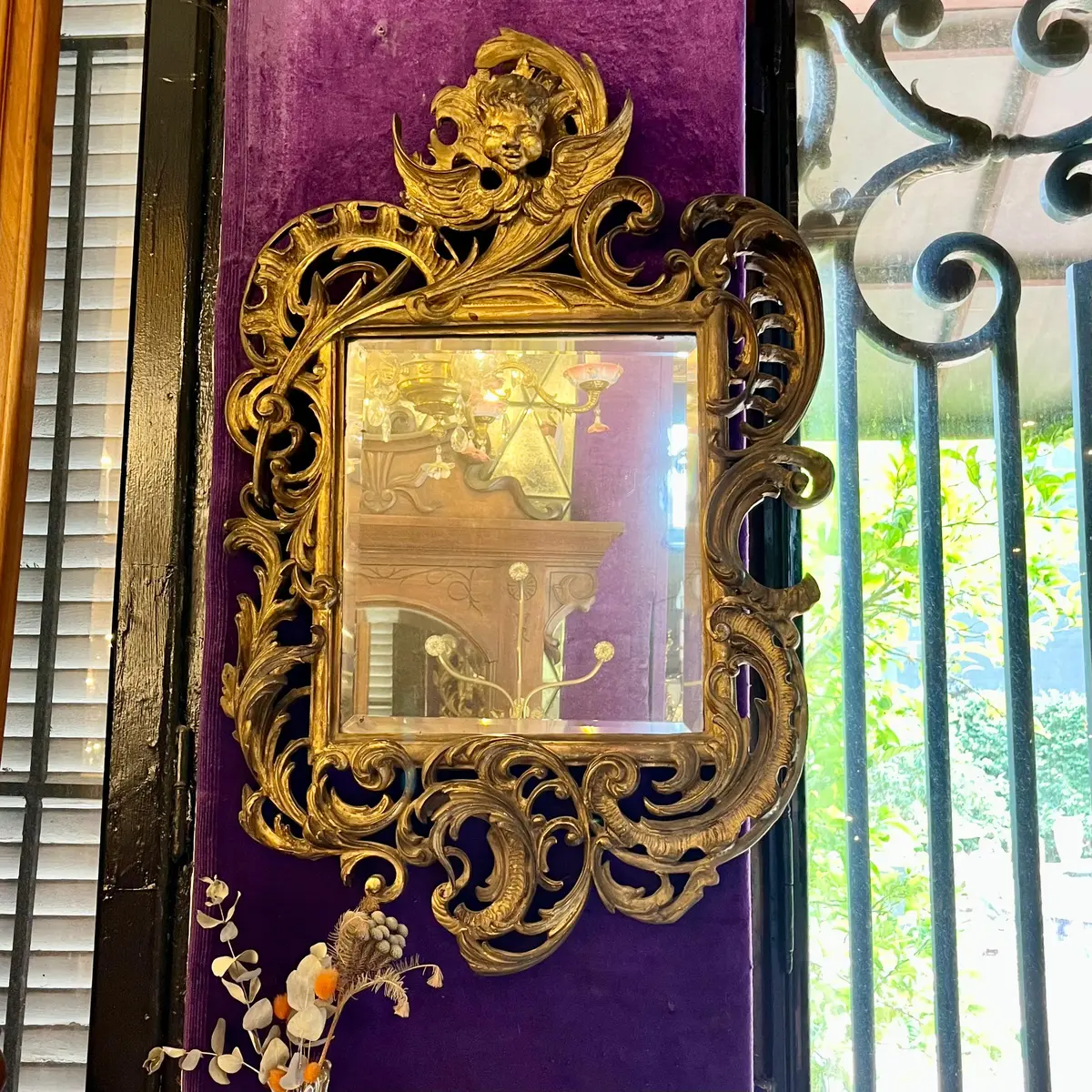 Rococo-Style Giltwood Mirror, 19Th Century 1